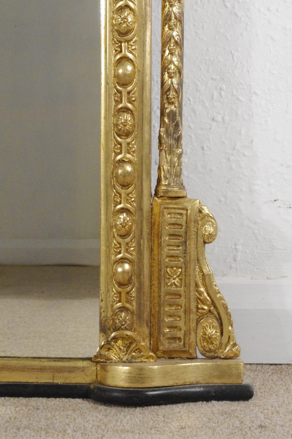 Victorian Gilt Large Overmantle Mirror View X