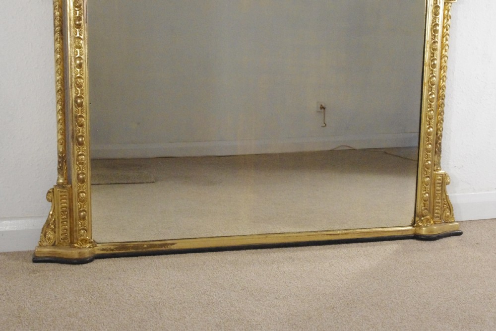 Victorian Gilt Large Overmantle Mirror View XI