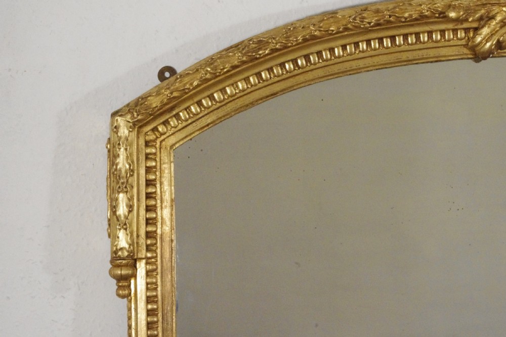 Victorian Gilt Large Overmantle Mirror View IV