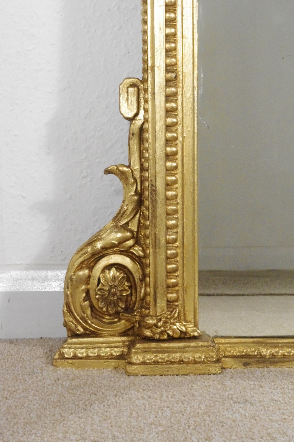Victorian Gilt Large Overmantle Mirror View VII