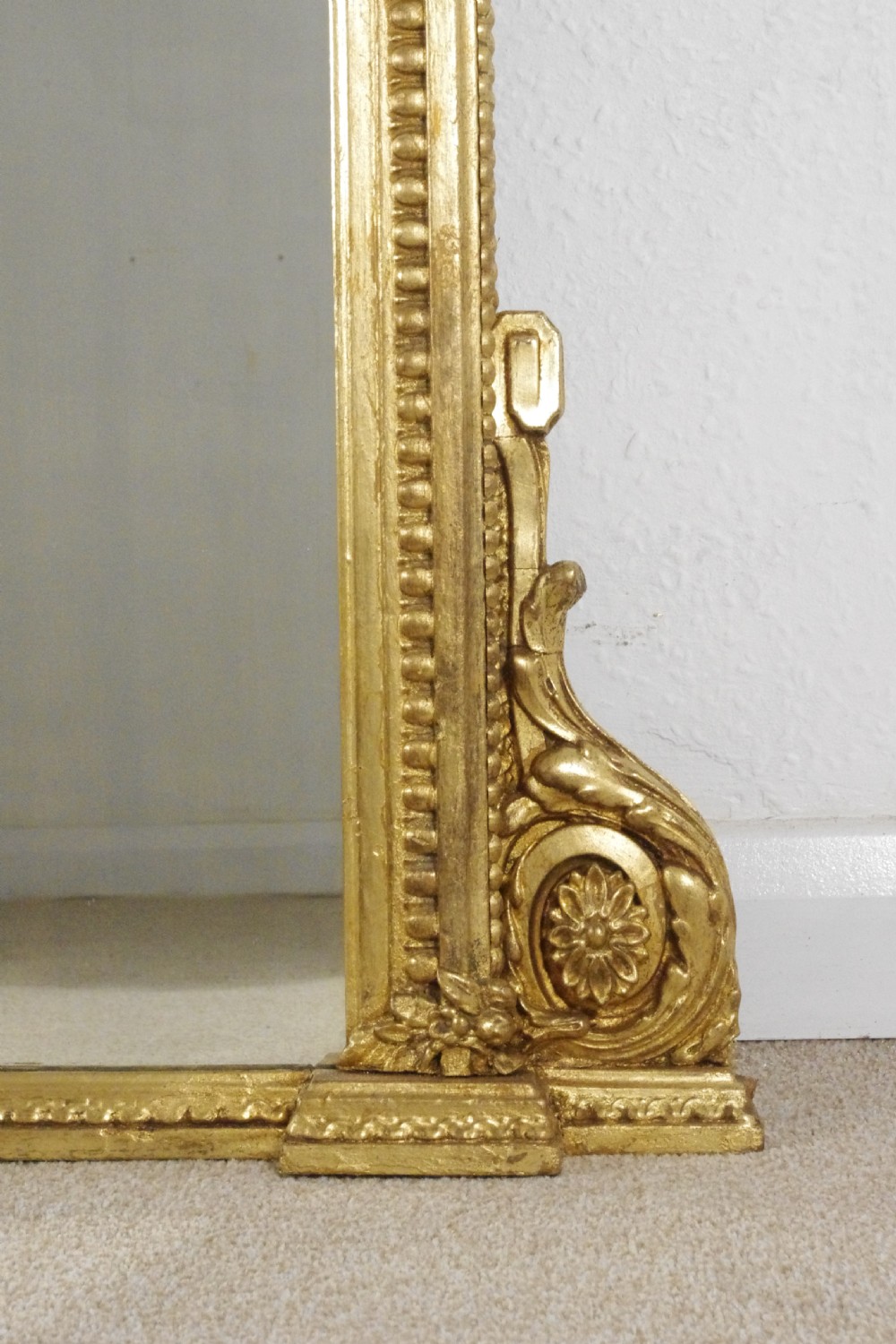 Victorian Gilt Large Overmantle Mirror View VIII