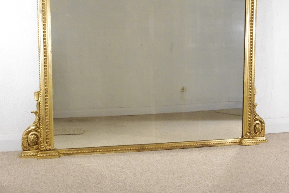 Victorian Gilt Large Overmantle Mirror View IX