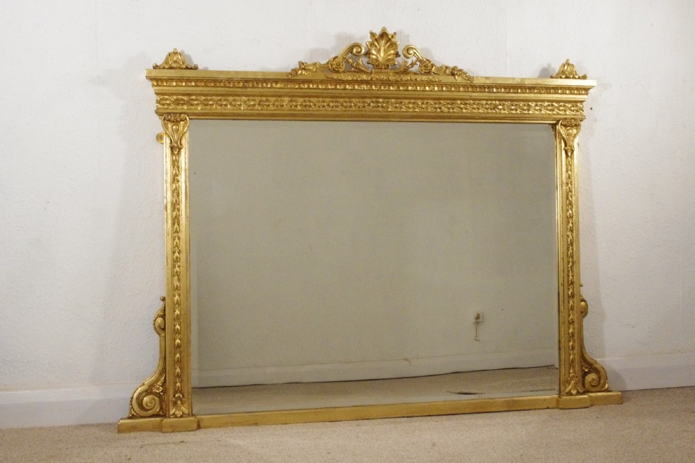 Victorian Gilt Overmantle Mirror