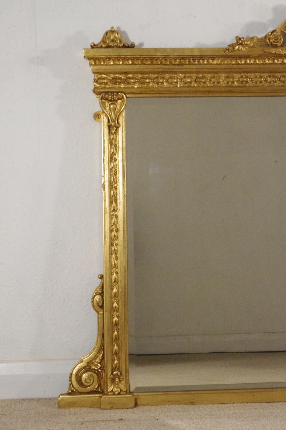 Victorian Gilt Overmantle Mirror View III