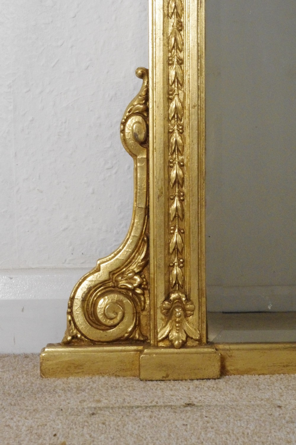 Victorian Gilt Overmantle Mirror View VI