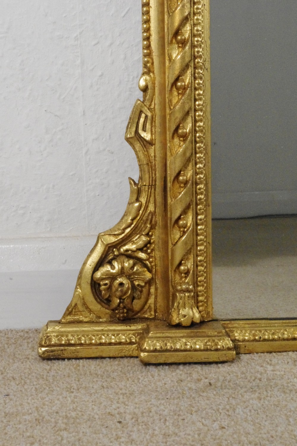 Victorian Gilt Large Overmantle Mirror View V