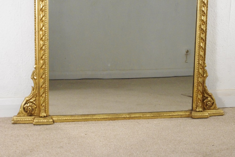 Victorian Gilt Large Overmantle Mirror View VII