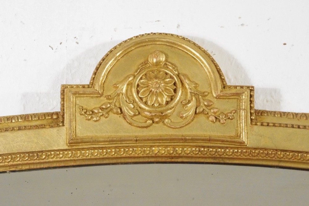 Victorian Gilt Large Overmantle Mirror View III