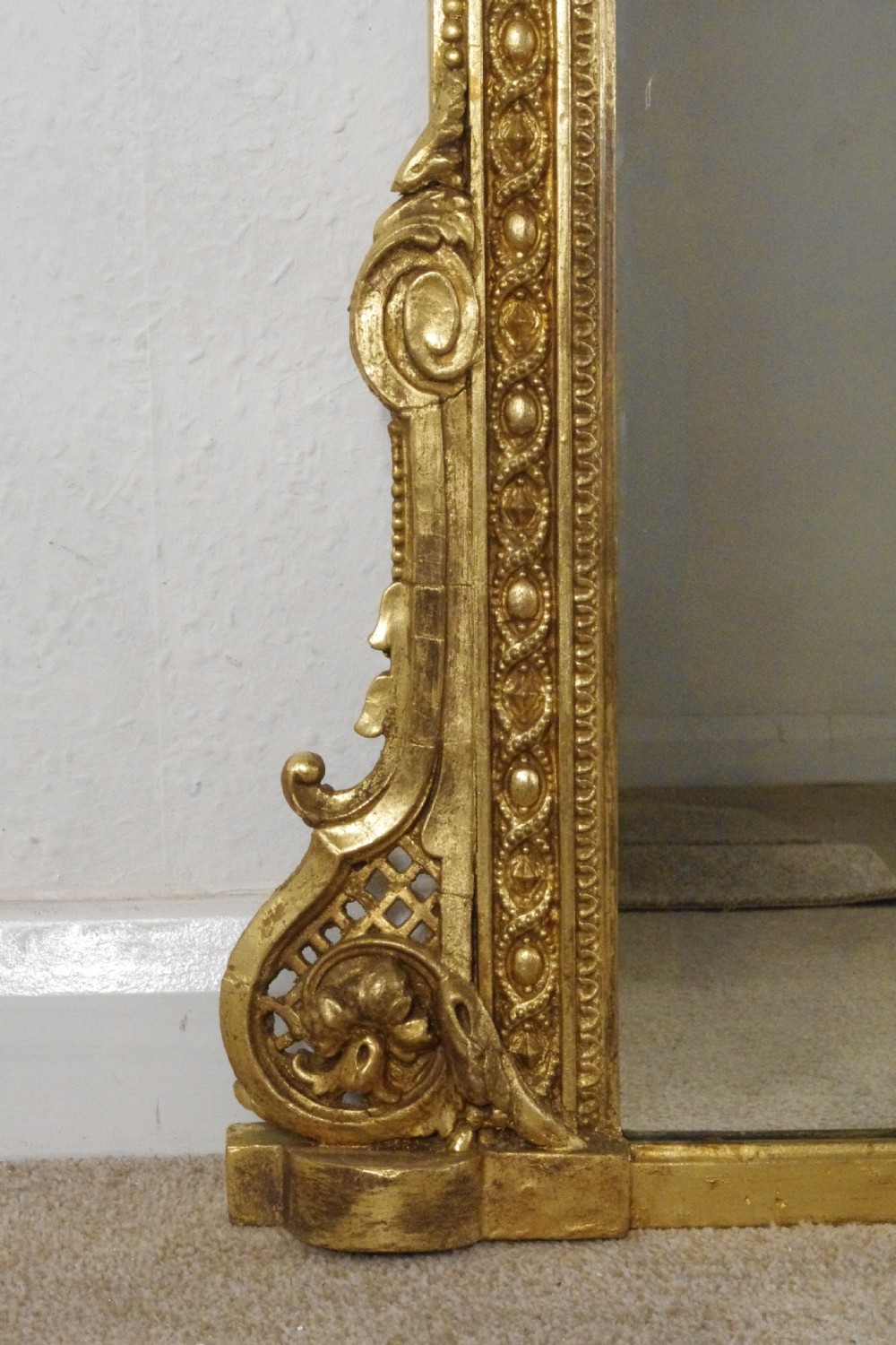 Victorian Gilt Large Overmantle Mirror View IV
