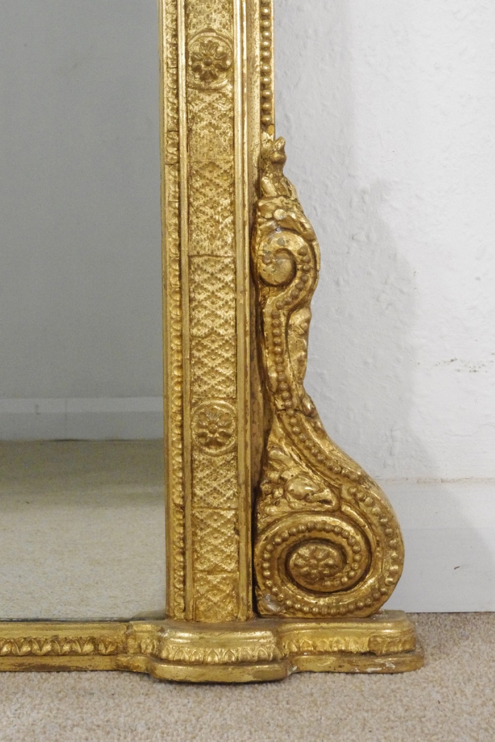 Victorian Gilt Arch Top Overmantle Mirror View VII