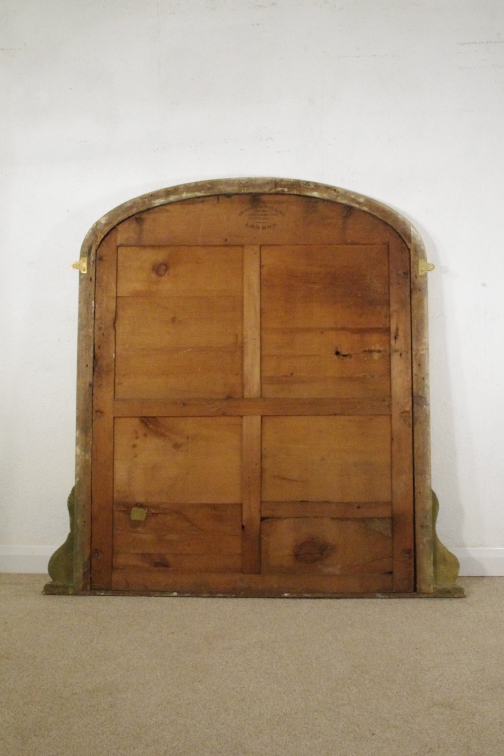 Victorian Gilt Arch Top Overmantle Mirror View IX