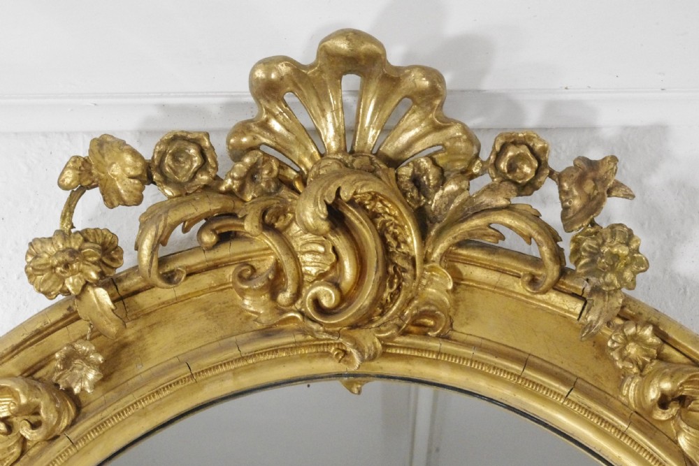 Victorian Gilt Large Overmantle Mirror View IV