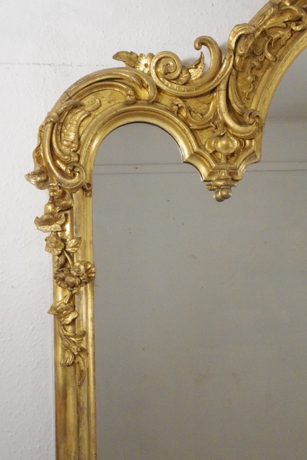 Victorian Gilt Large Overmantle Mirror View V