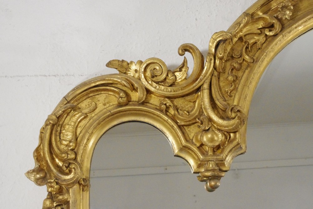 Victorian Gilt Large Overmantle Mirror View VII