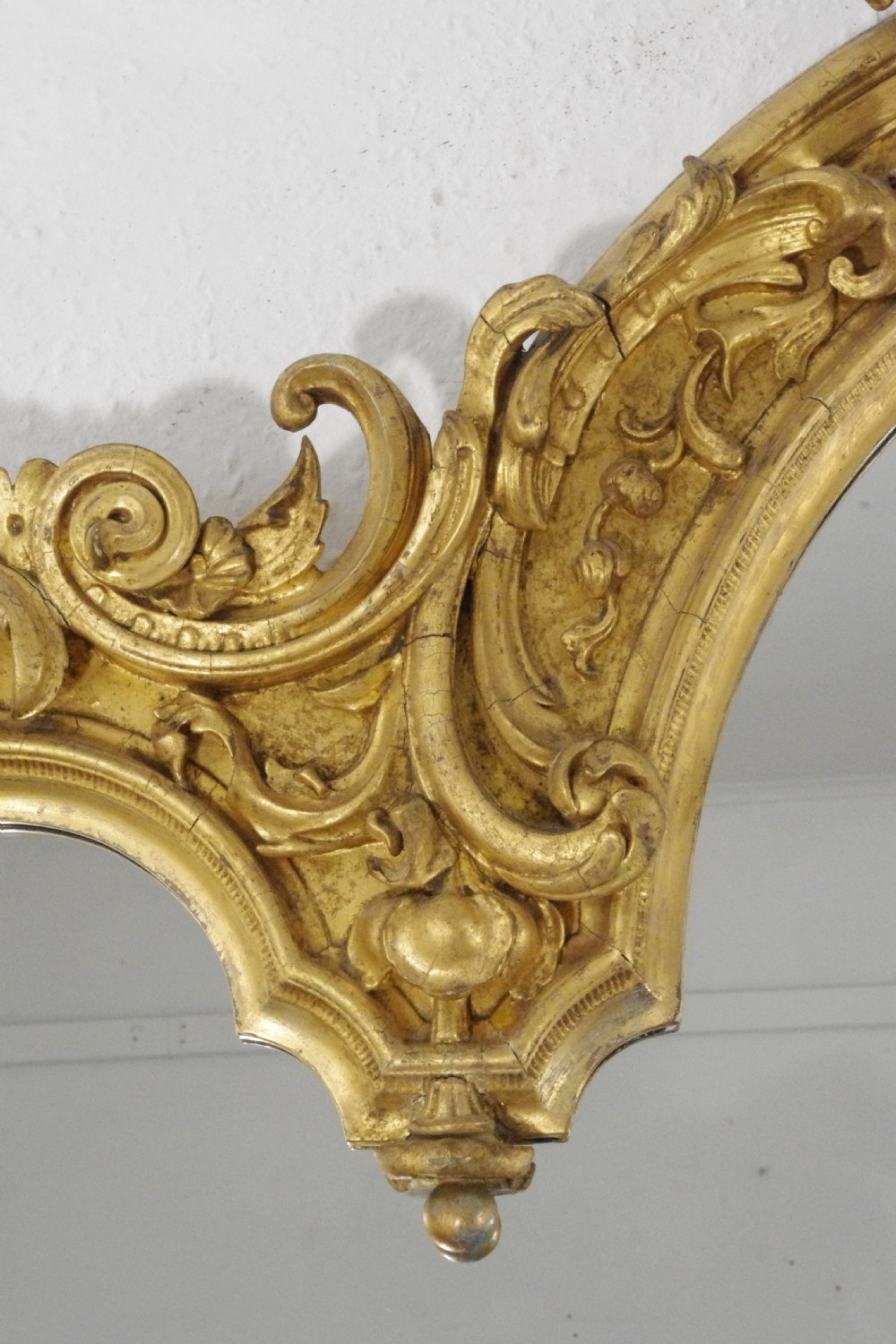 Victorian Gilt Large Overmantle Mirror View VIII