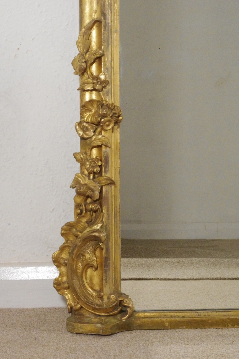 Victorian Gilt Large Overmantle Mirror View X