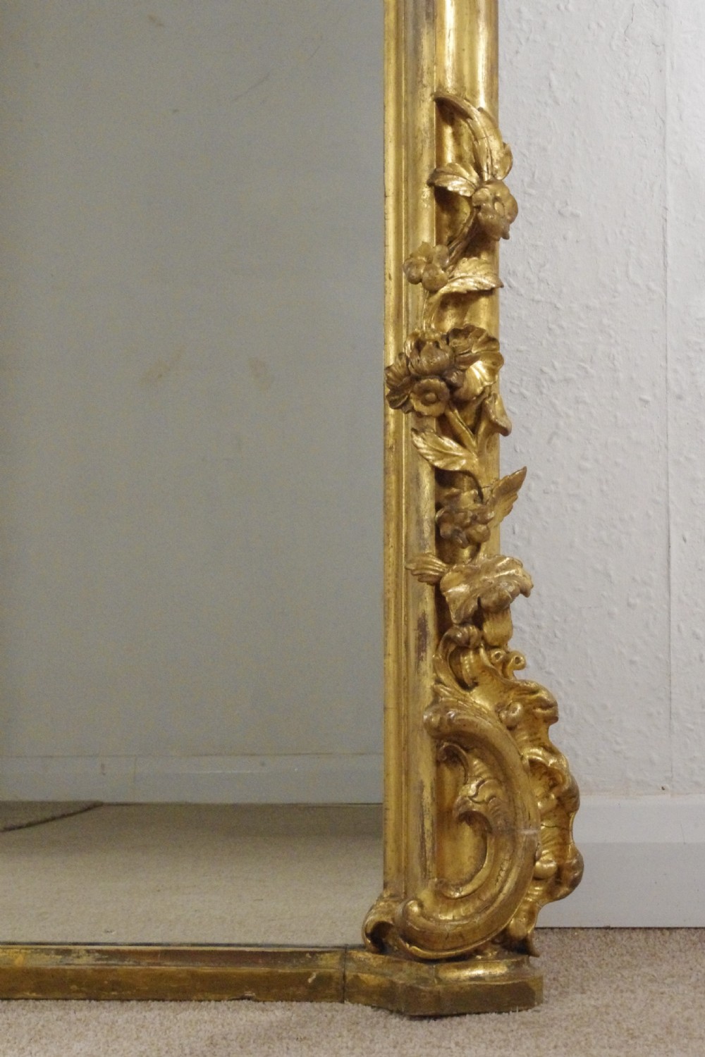 Victorian Gilt Large Overmantle Mirror View XI