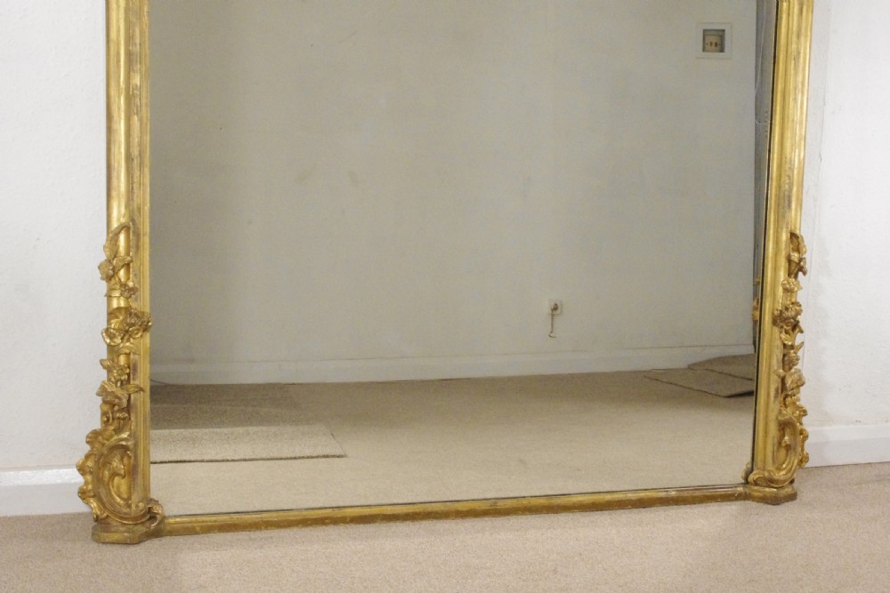 Victorian Gilt Large Overmantle Mirror View XII