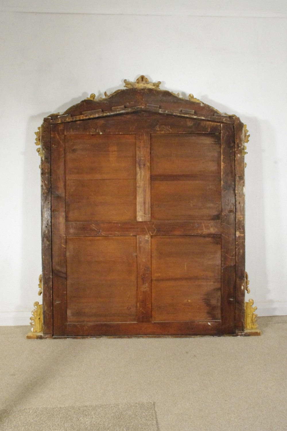 Victorian Gilt Wood Large Overmantle Mirror View X