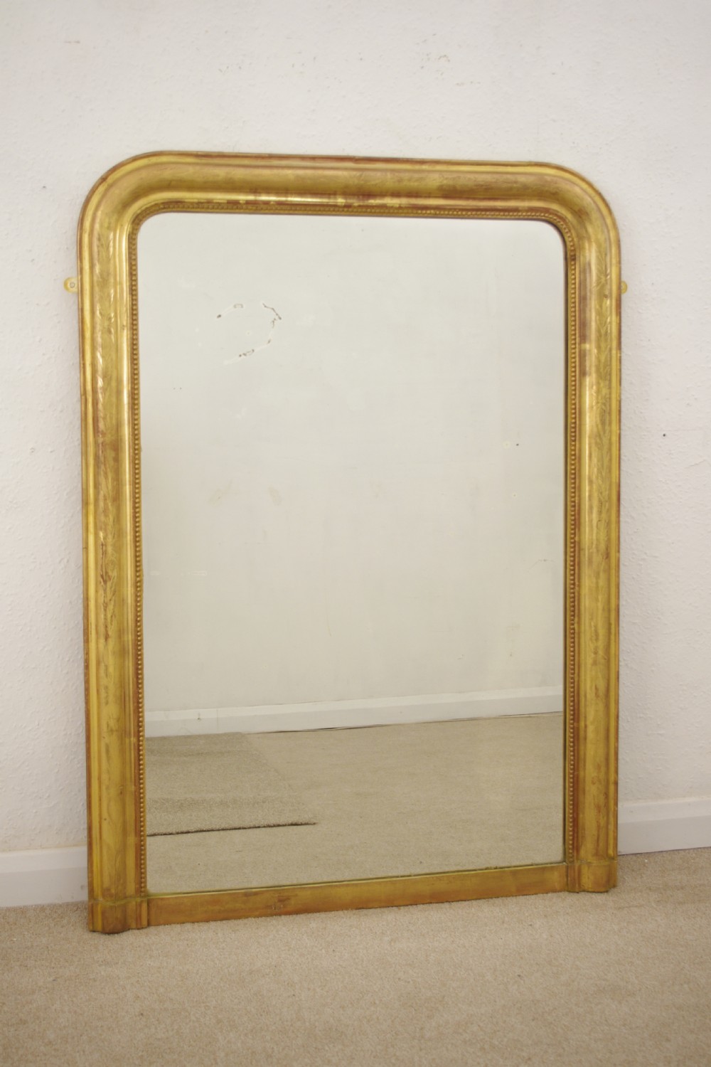 19th Century French Louis Phillipe Style Gilt Overmantle Mirror