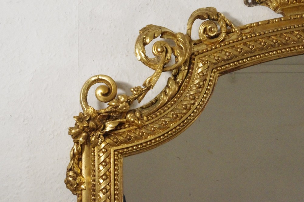 Victorian Gilt Large Overmantle Mirror View VI
