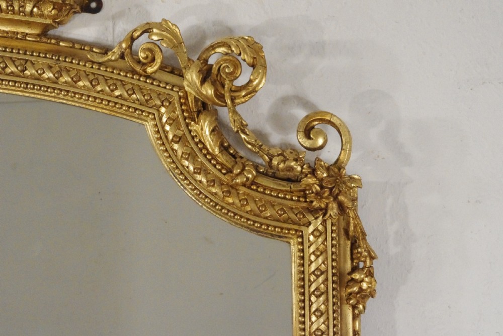 Victorian Gilt Large Overmantle Mirror View VIII