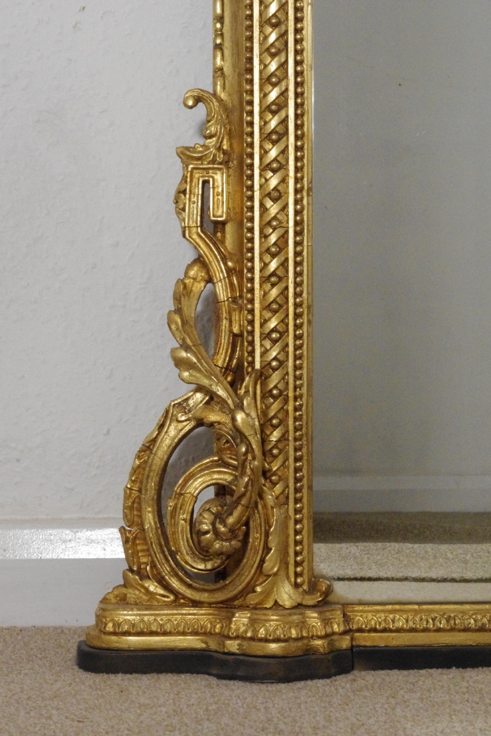 Victorian Gilt Large Overmantle Mirror View IX