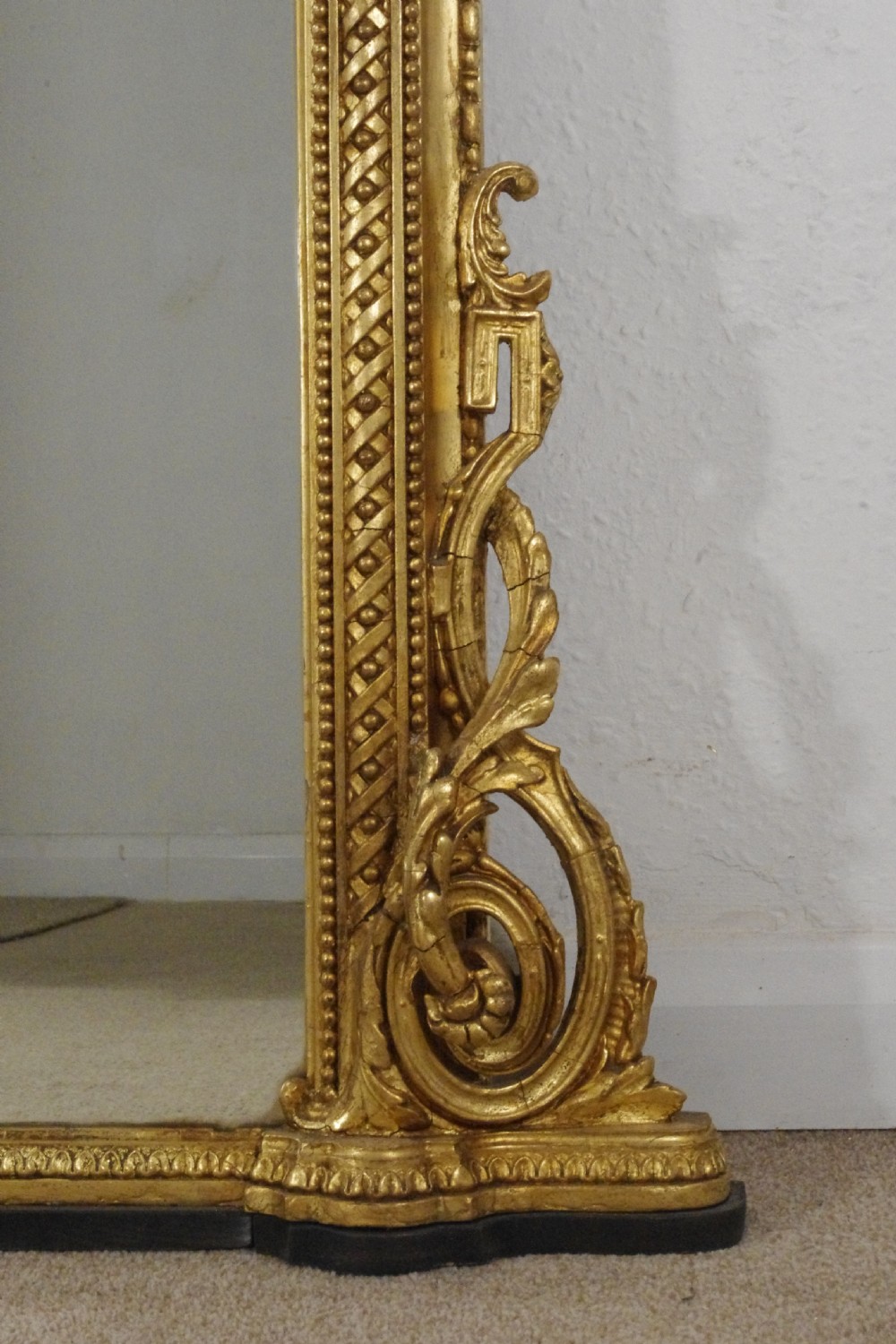 Victorian Gilt Large Overmantle Mirror View X