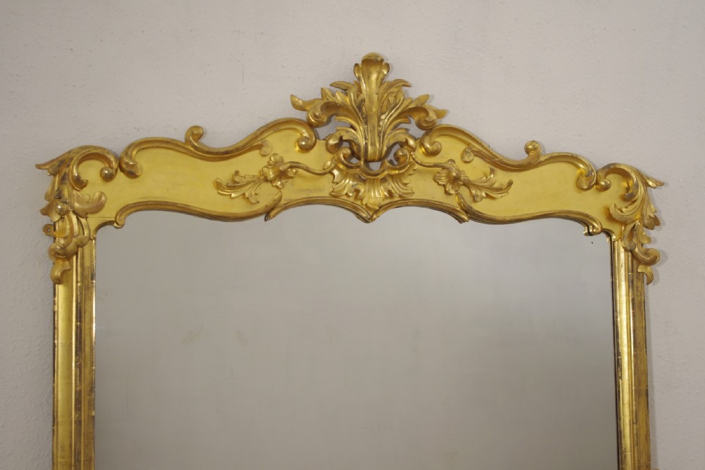Victorian Gilt Wood Large Overmantle Mirror View III