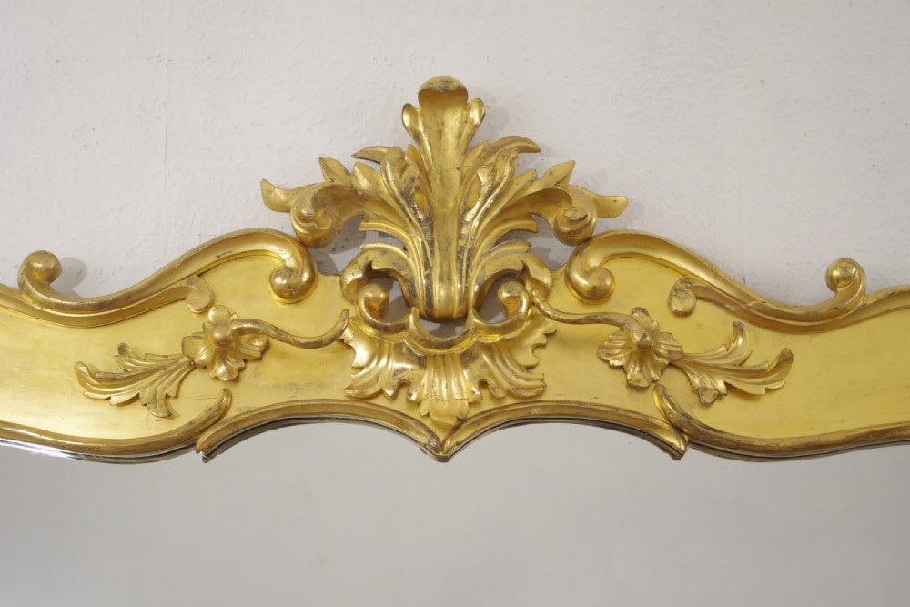 Victorian Gilt Wood Large Overmantle Mirror View IV