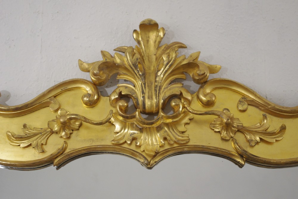Victorian Gilt Wood Large Overmantle Mirror View V