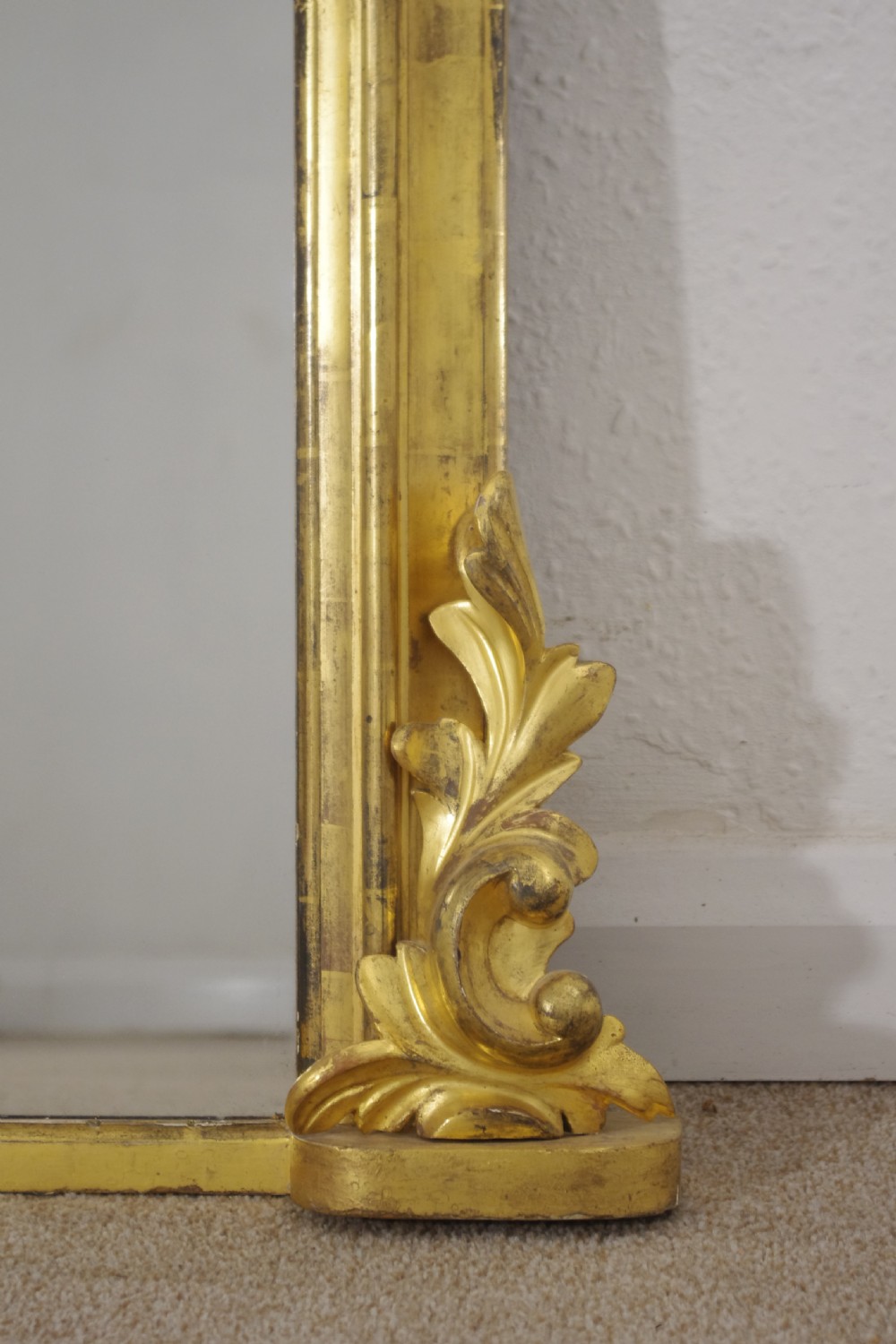 Victorian Gilt Wood Large Overmantle Mirror View XI