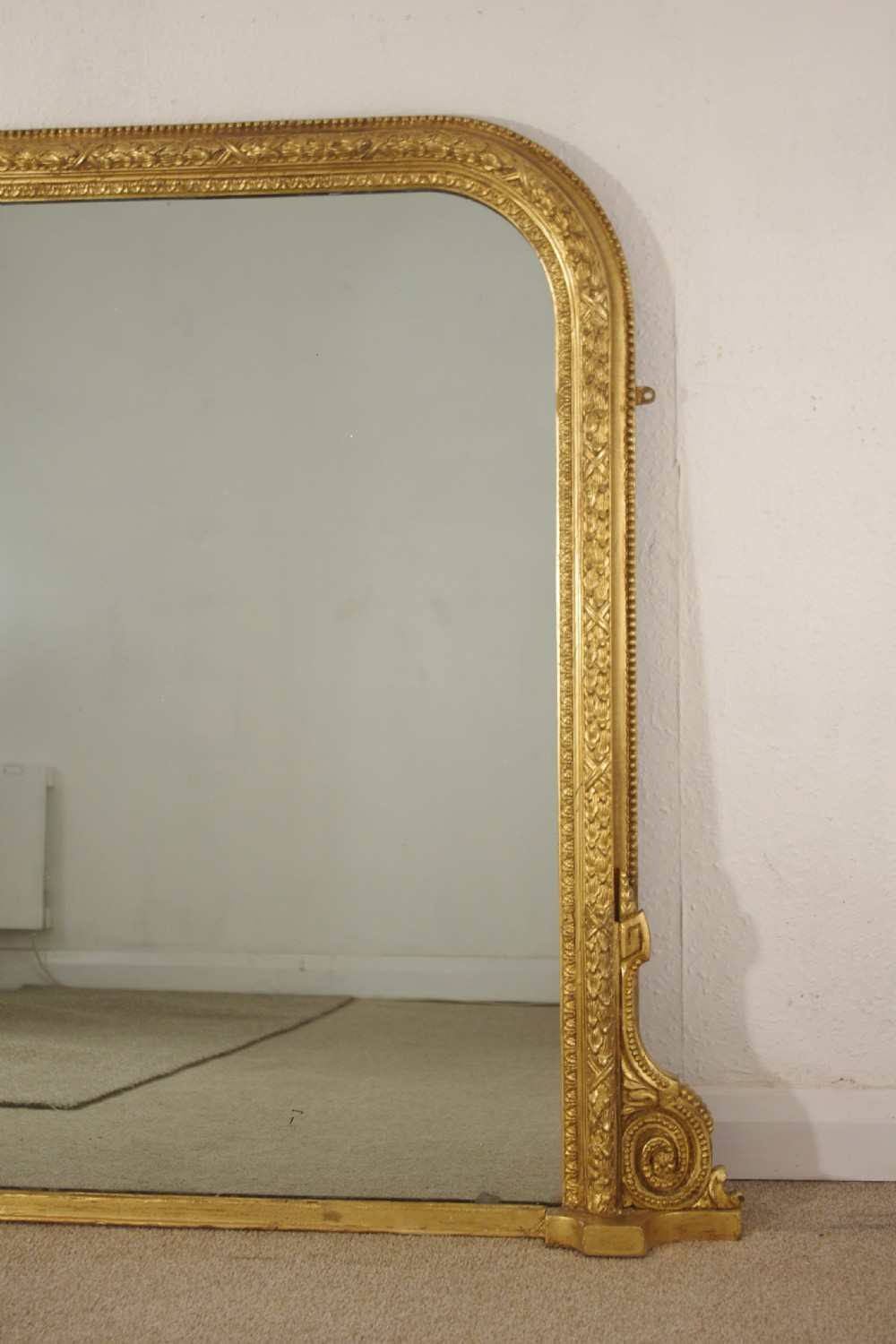 Victorian Gilt Large Overmantle Mirror View III