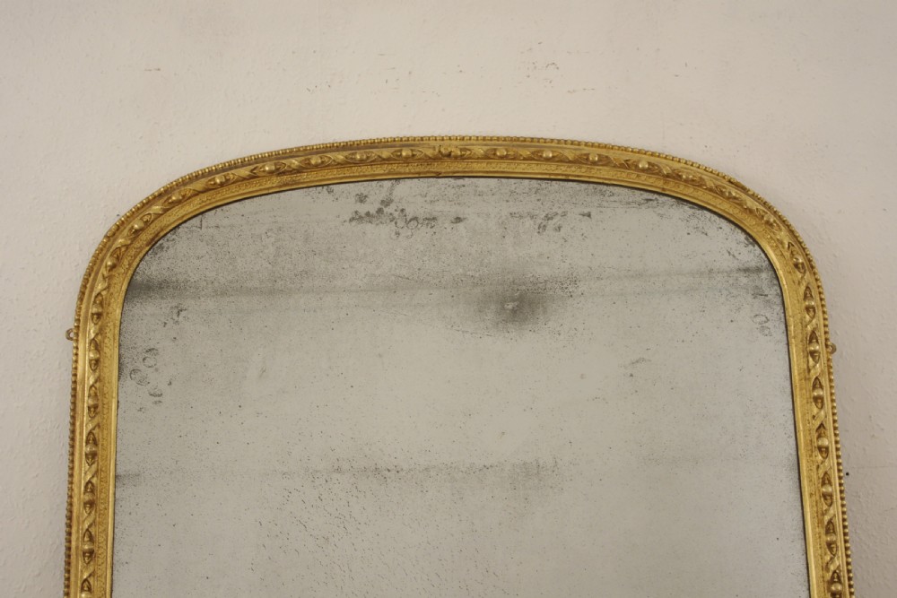 Victorian Gilt Large Arch Top Overmantle Mirror View II