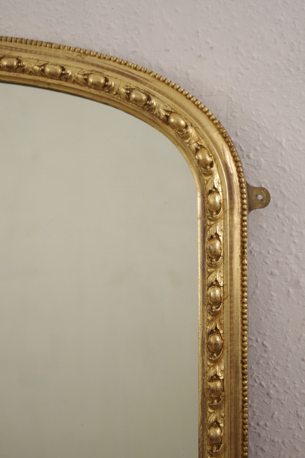 Victorian Gilt Large Arch Top Overmantle Mirror View IV