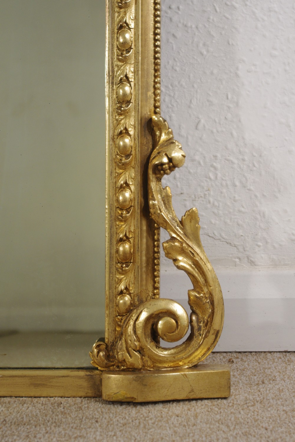 Victorian Gilt Large Arch Top Overmantle Mirror View VIII