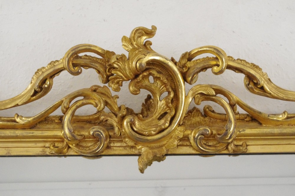 Victorian Gilt Large Overmantle Mirror View IV