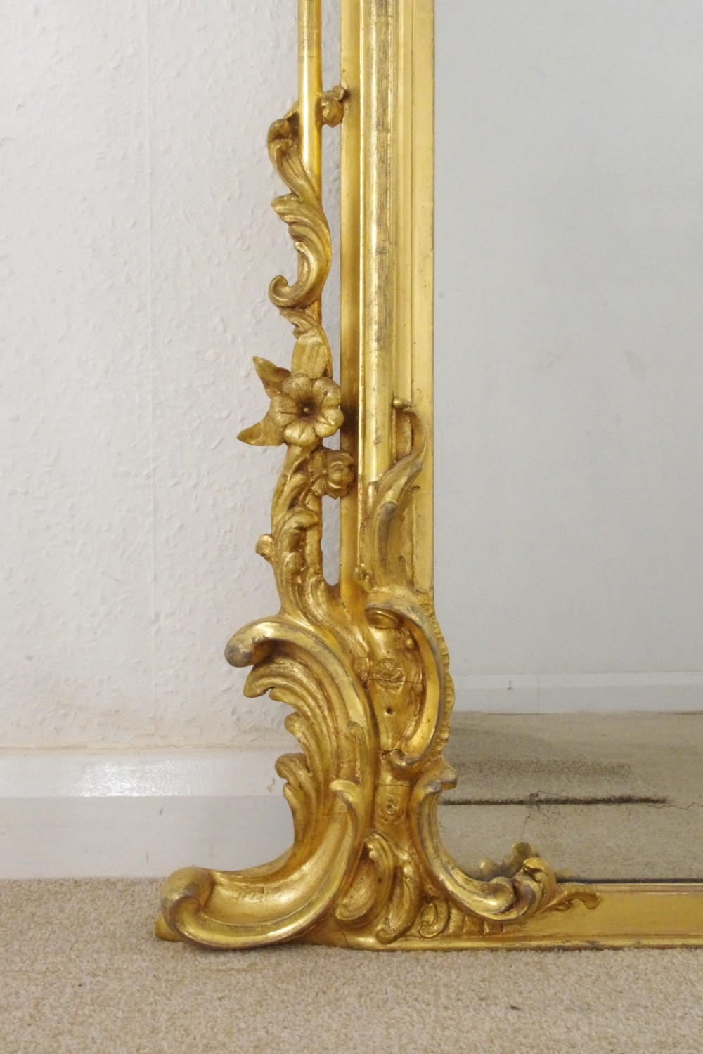 Victorian Gilt Large Overmantle Mirror View XI