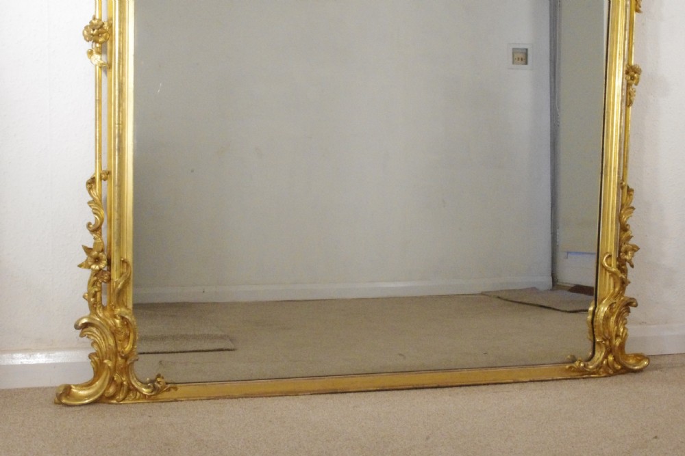 Victorian Gilt Large Overmantle Mirror View XIII