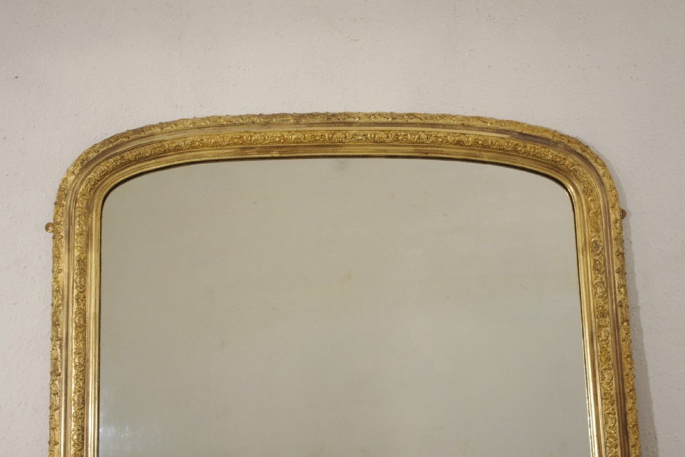 Victorian Gilt Arch Top Overmantle Mirror View II