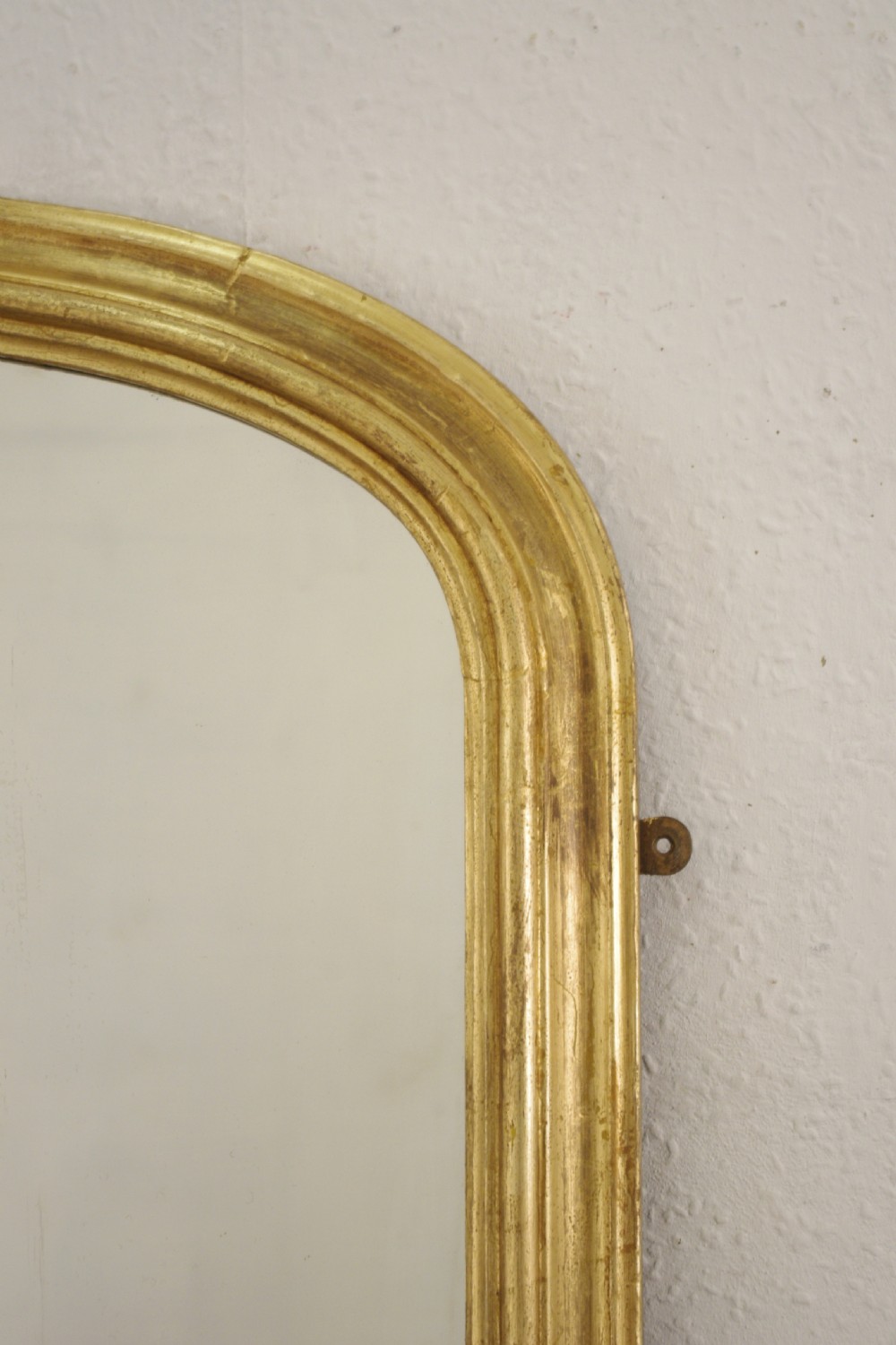 Victorian Gilt Wood Arch Top Overmantle Mirror View V