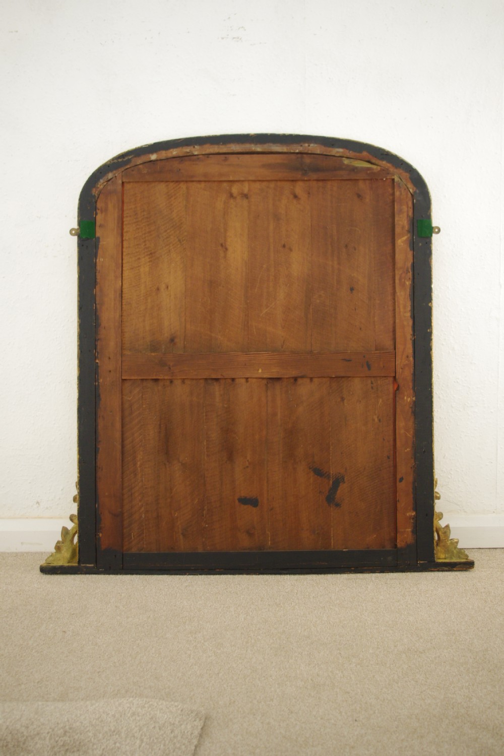 Victorian Gilt Wood Arch Top Overmantle Mirror View X