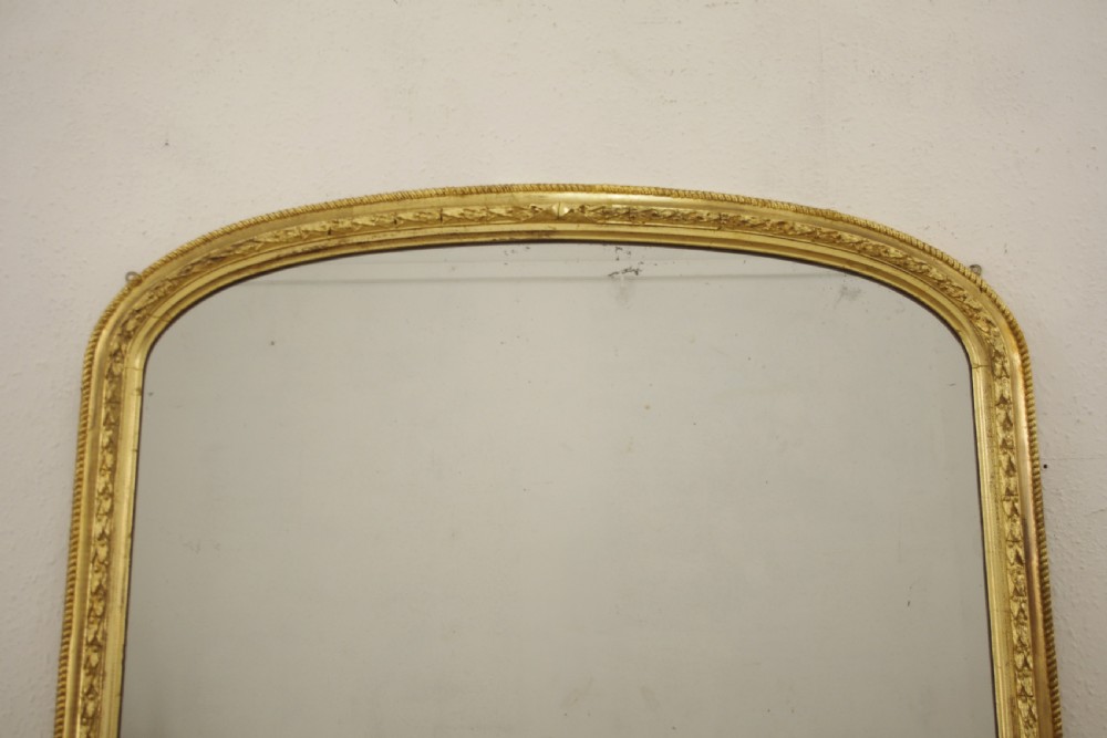 Victorian Gilt Arch Top Overmantle Mirror View II