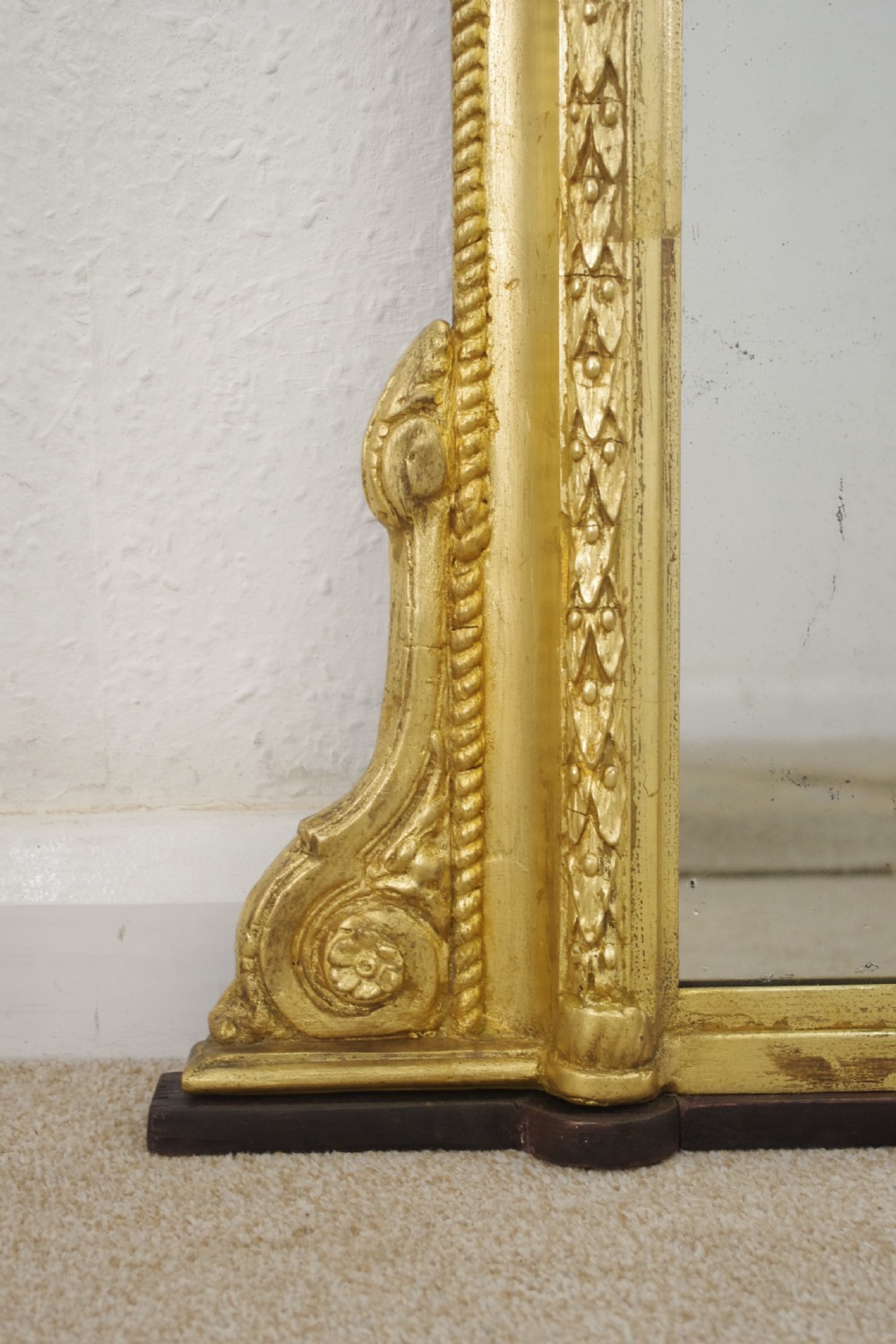 Victorian Gilt Arch Top Overmantle Mirror View VIII