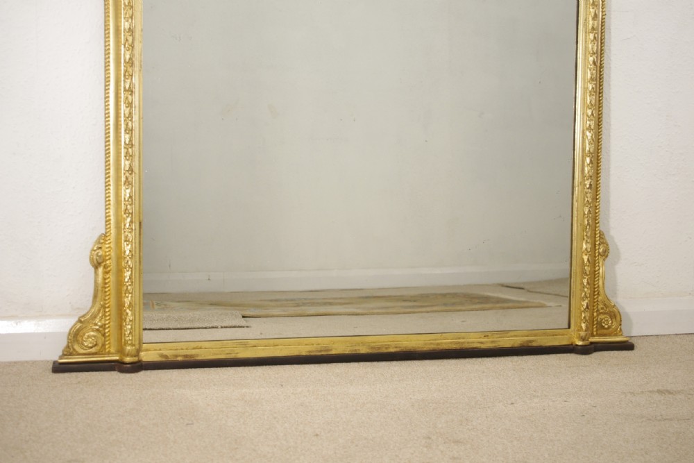Victorian Gilt Arch Top Overmantle Mirror View X