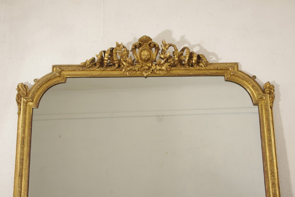 Victorian Gilt Large Overmantle Mirror View II
