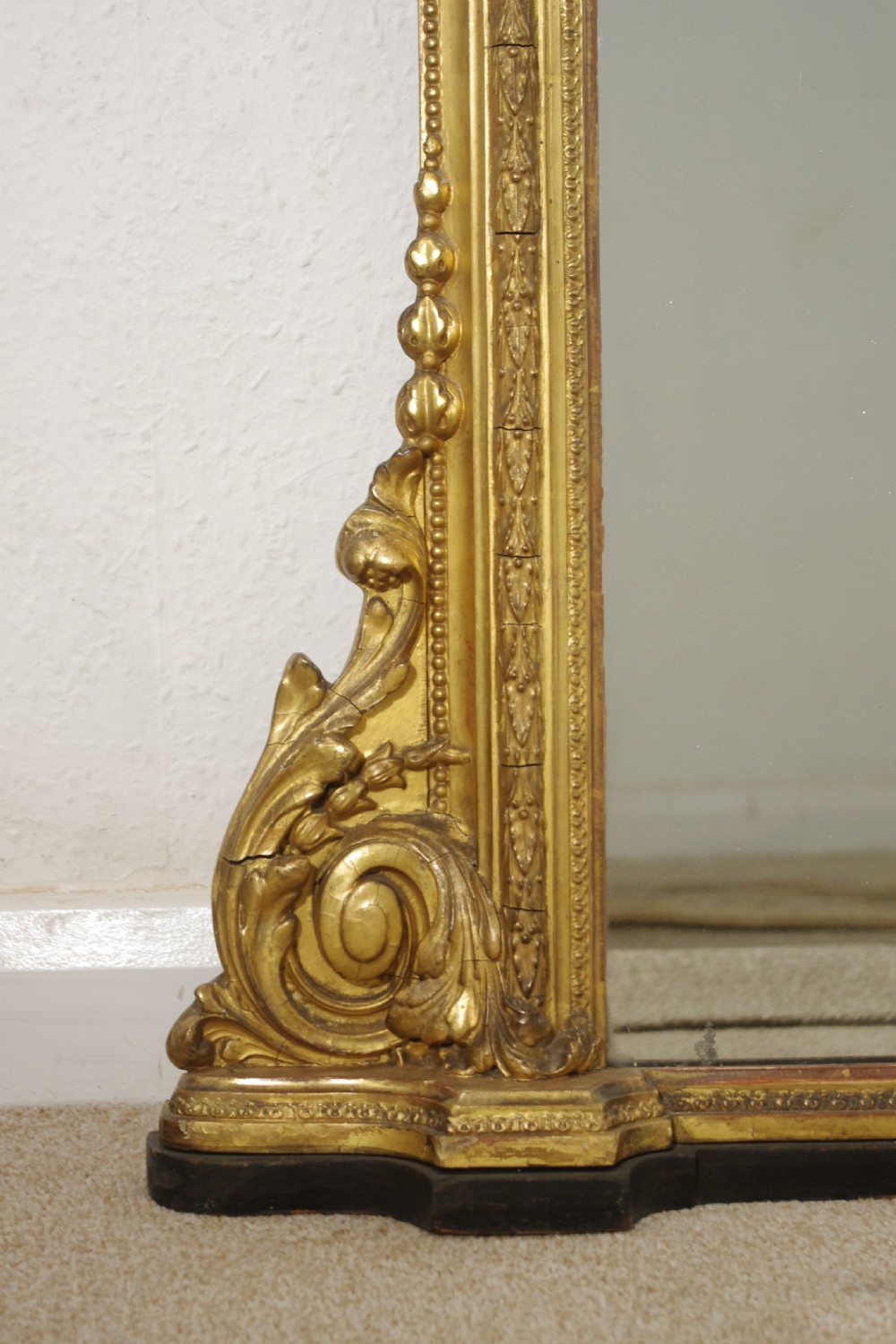 Victorian Gilt Large Overmantle Mirror View IX