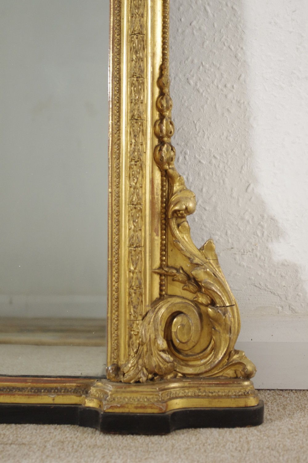 Victorian Gilt Large Overmantle Mirror View X
