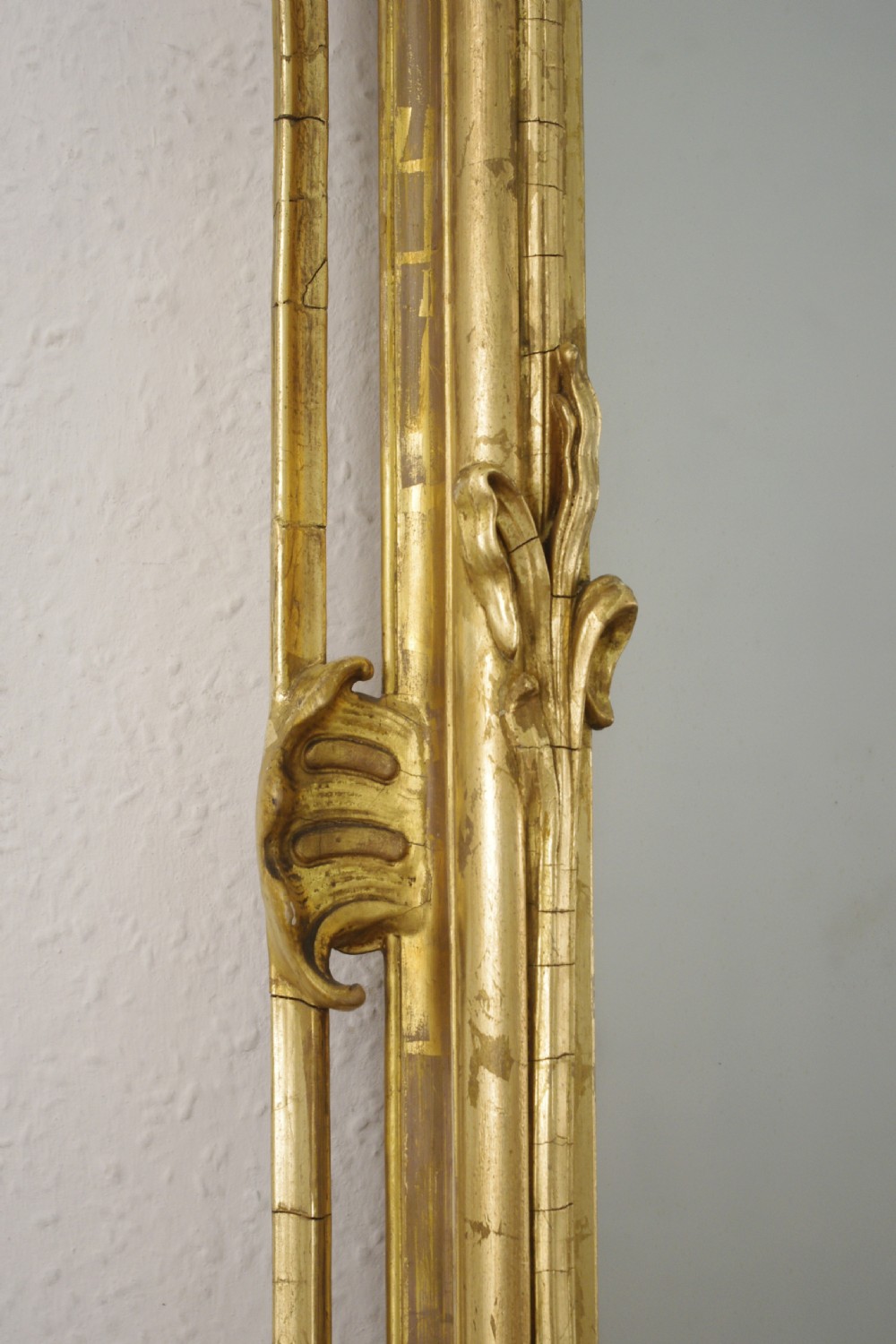 19th Century English Gilt Rococo Style Large Overmantle Mirror View VIII