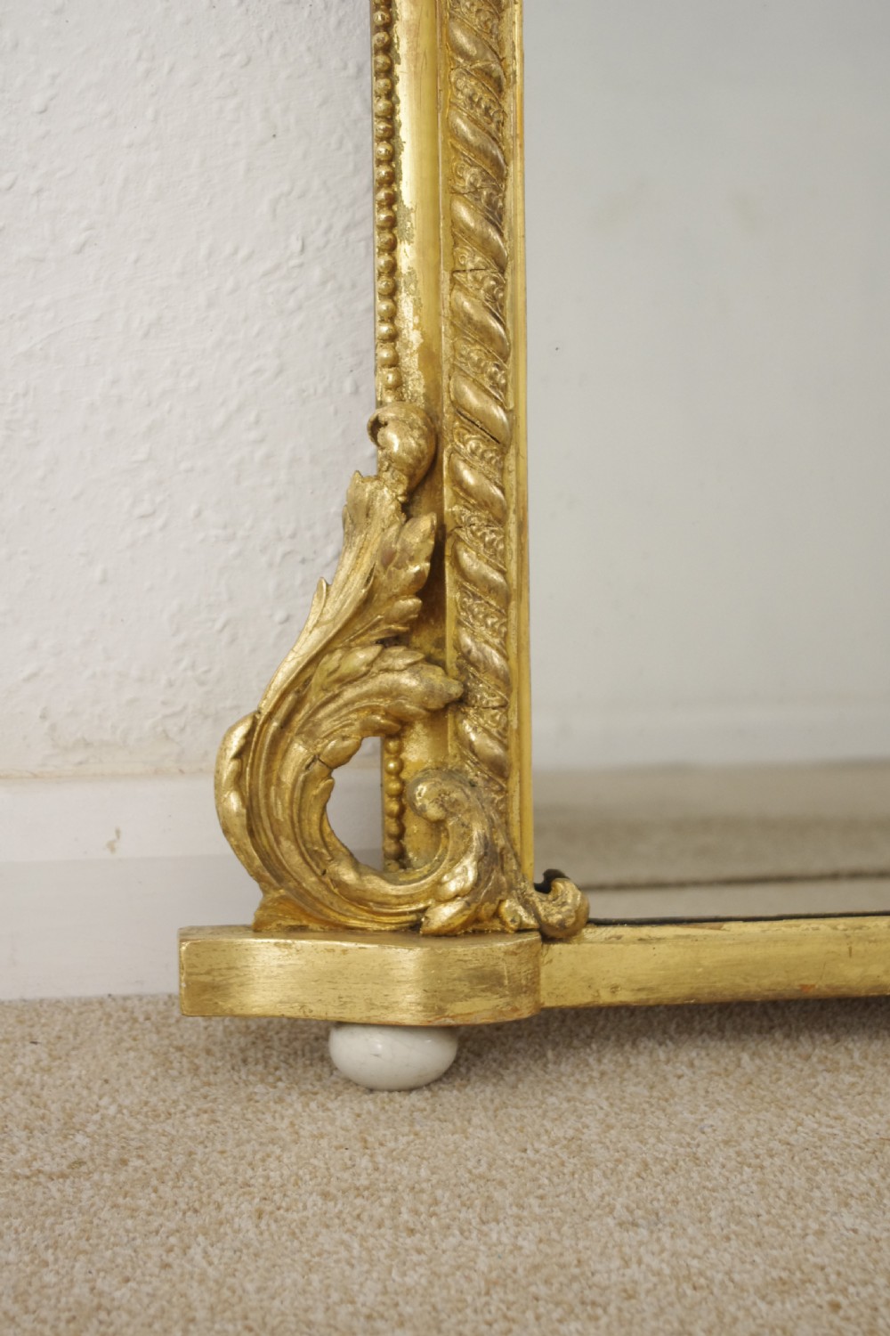 Victorian Gilt Arch Top Overmantle Mirror View VIII